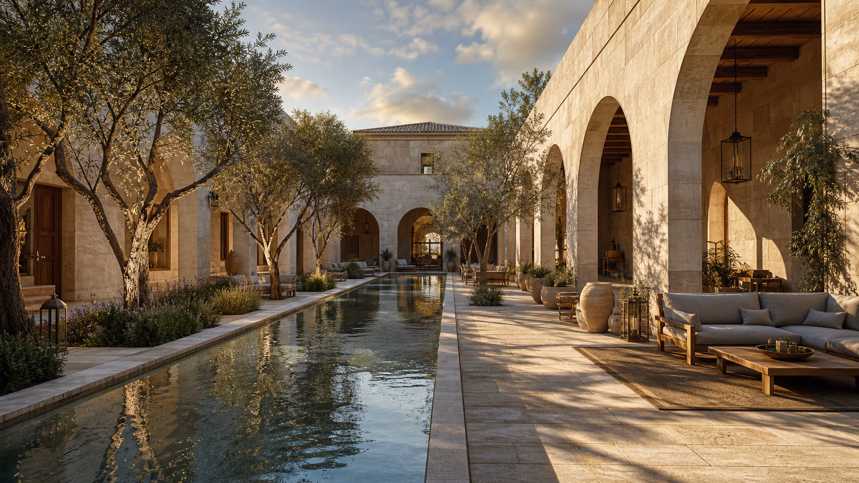 Structūra courtyard architecture study